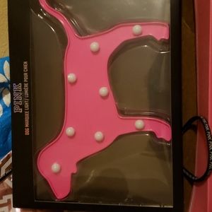 Pink marquee dog light